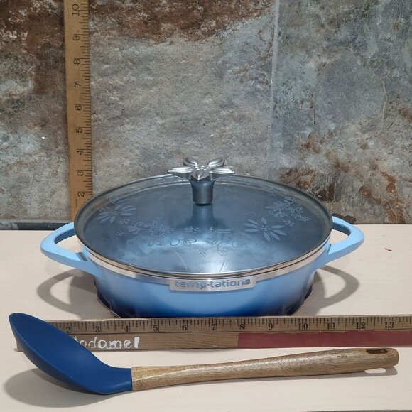 Temptations by Tora Brasier Lid Non Stick Aluminum Serving Spoon - Picture 9 of 12